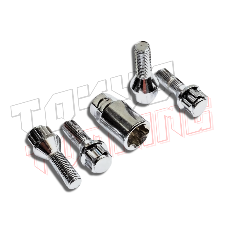 Pernos de Seguridad Especial - Set de 4 Unidades + Llave