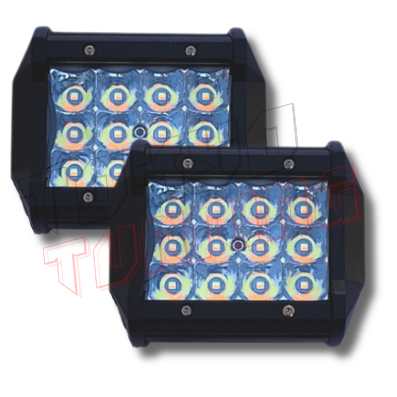Neblinero LED Cuadrado - Azul - Imagen 2