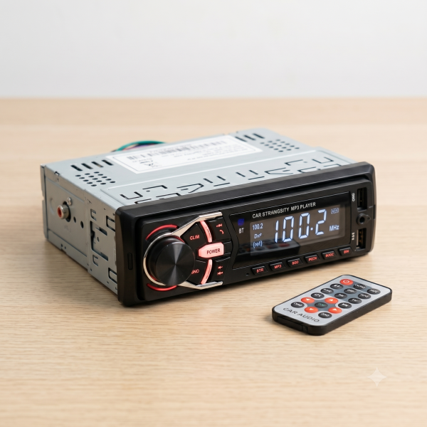 Radio Auto 1 Din - Reproductor MP3 con Bluetooth