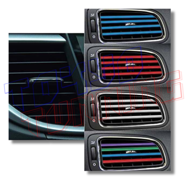 Set de 10 Unidades de Moldura Decorativa para Rejilla de Ventilación de Auto