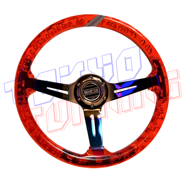 Volante Deportivo Burbuja Rojo - Tornasol