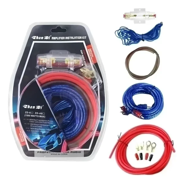 Kit de audio para Amplificador y Subwoofer 1500W Auto