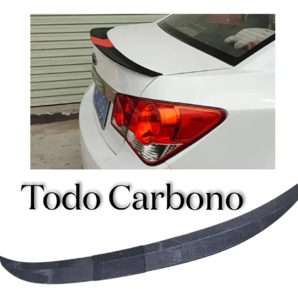 Lip Alerón Maletero 3 Piezas Universal – Fibra de Carbono