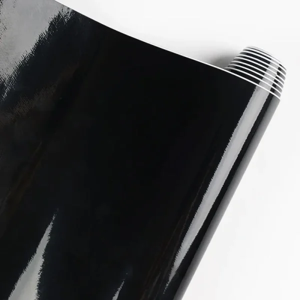 Vinilo Panorámico Negro Brillante – 1,52 m de Ancho (Venta por Metro Lineal)