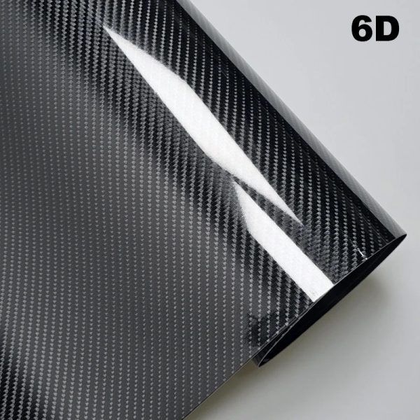 Vinilo Estilo Fibra de Carbono 6D – 1,52 m de Ancho (Venta por Metro Lineal)