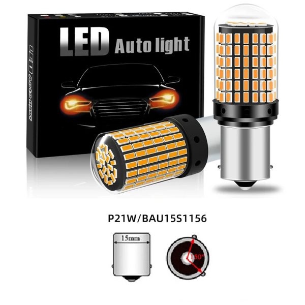 Pack de Ampolletas LED 1 Contacto Pata en V – Color Amarillo (2 Unidades)