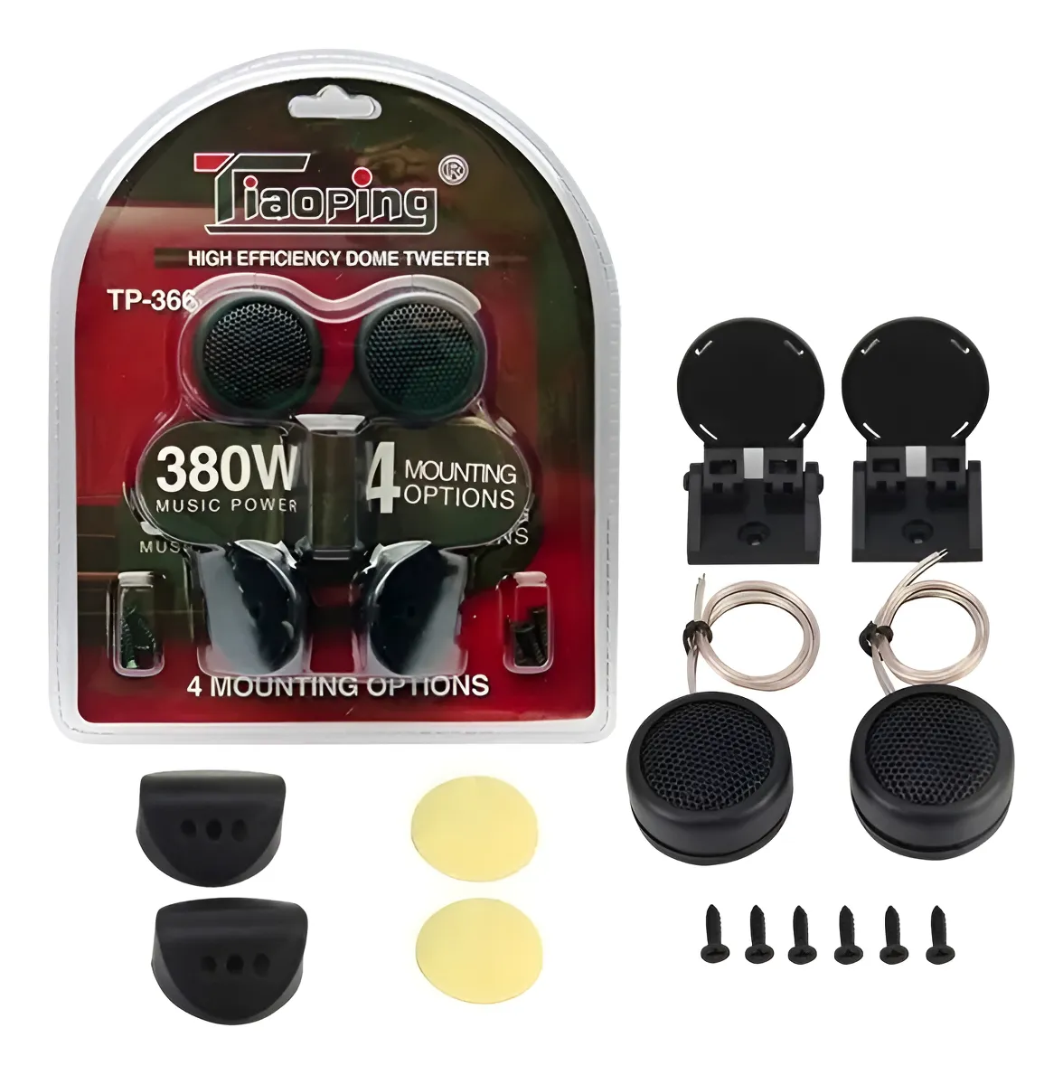 Kit Tweeters 380W Universal Negro