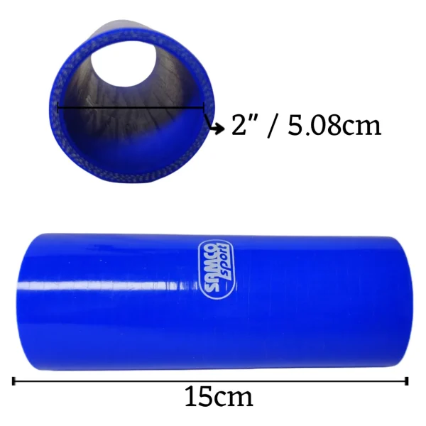Acople Reductor de Silicona Recto 2” a 2”