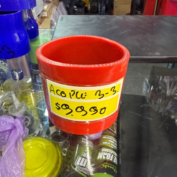 Acople Reductor Silicona 3”a 3" Rojo