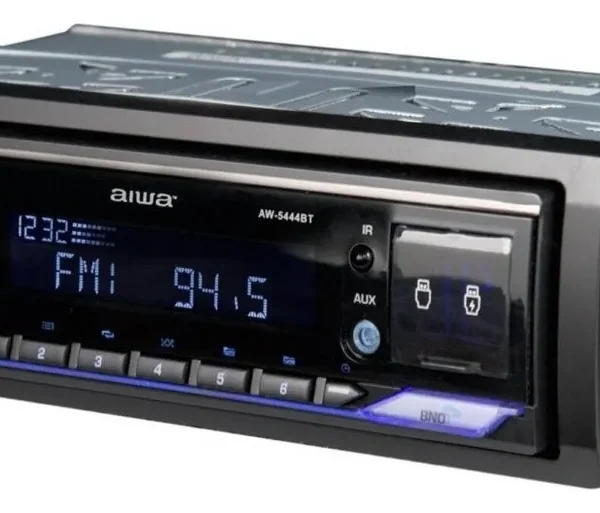 Radio 1 DIN Bluetooth Aiwa con USB/SD/AUX