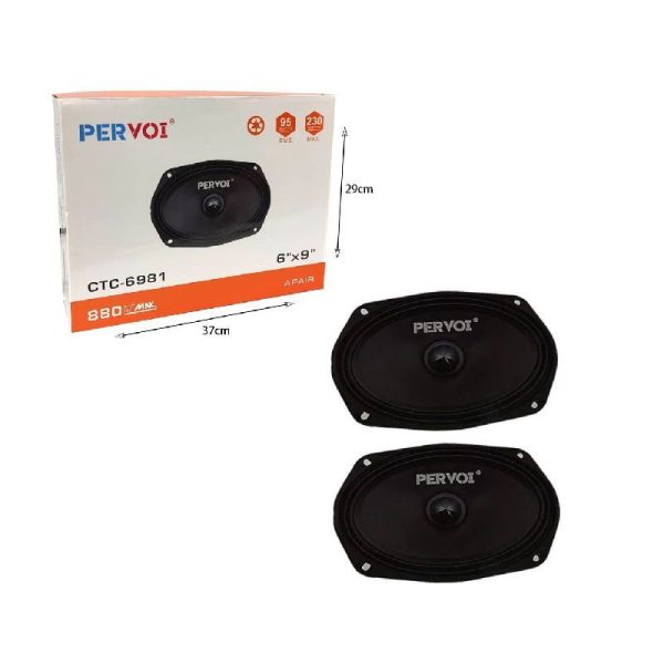 Kit Parlantes Pervoi 6x9 Pervoi 880w