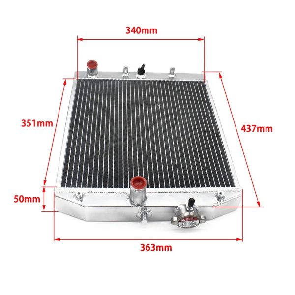 Radiador de Aluminio 3 Filas 32 mm Honda Civic EK / EG / Del Sol 1992–2000 – Manual
